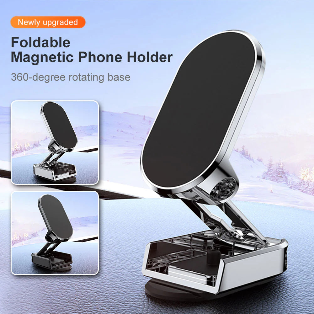 Alloy Folding Magnetic Car Phone Holder