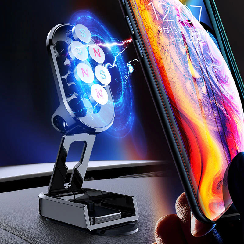 Alloy Folding Magnetic Car Phone Holder