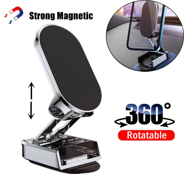 Alloy Folding Magnetic Car Phone Holder