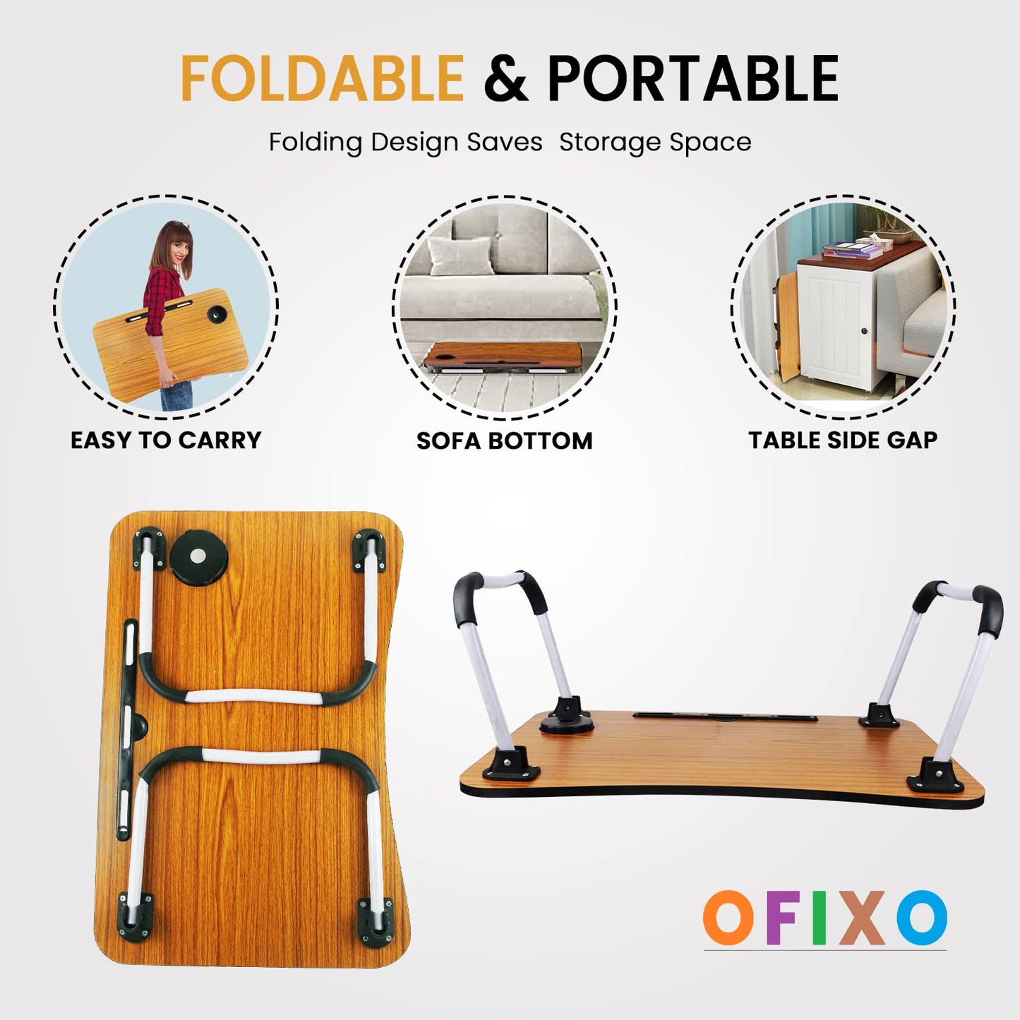 Foldable Wooden Laptop Table