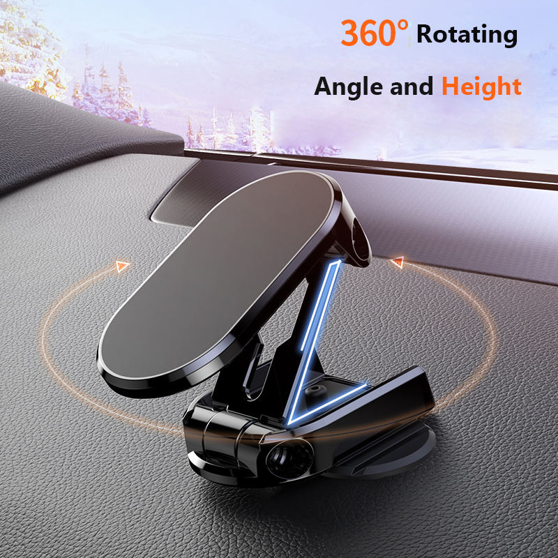 Alloy Folding Magnetic Car Phone Holder