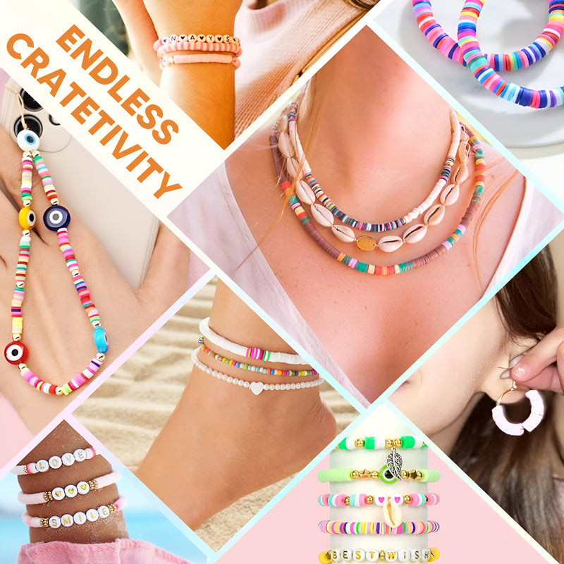 DIY Clay Beads Jewelry Kit – Create Your Own Bracelets!  BUY 2 Get 1 Free
