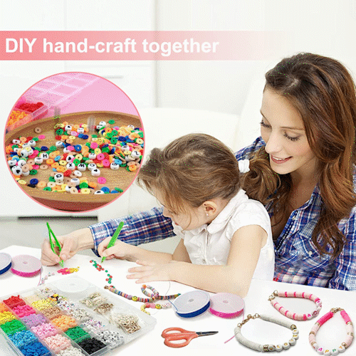 DIY Clay Beads Jewelry Kit – Create Your Own Bracelets!  BUY 2 Get 1 Free